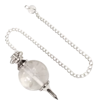 Rock Crystal Sphere Pendulum 4cm