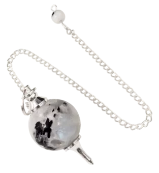 Pendulum Sphere White Moonstone Peristerite 4cm