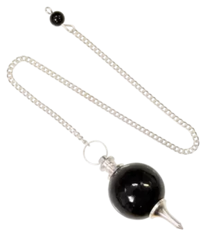 Black Obsidian Sphere Pendulum 4cm
