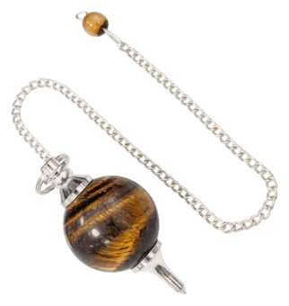 Tiger's Eye sphere pendulum 4cm