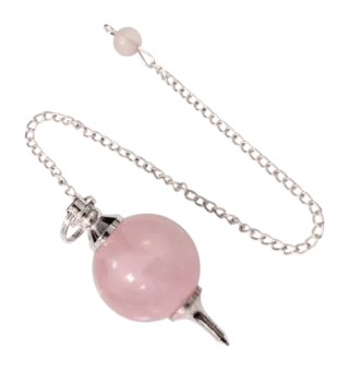 Rose Quartz Sphere Pendulum 4cm
