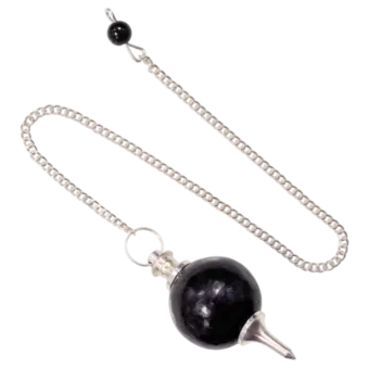 Black Tourmaline Sphere Pendulum 4cm