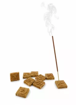 Terracotta incense holder with pattern x 10pcs