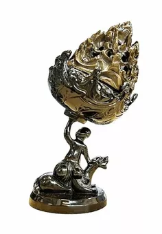 Boshan Metal Incense Holder 13.5 cm