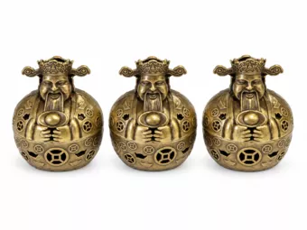 Wealth God Incense Burner 4 cm – Pack of 3