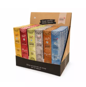 Perma-Nature Ecocert Fair Trade Incense Display 42 pcs
