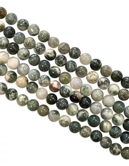 Round Agate Tree Beads Strand 6 mm