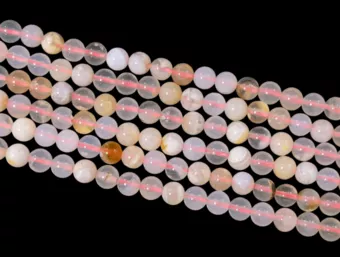 Cherry Blossom Agate Round Beads Strand A 6mm