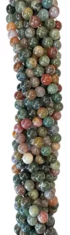 Round Indian Agate A Beads Strand 6 mm