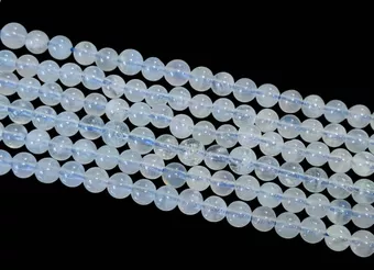 Aquamarine Round Beads Strand A 4-5mm