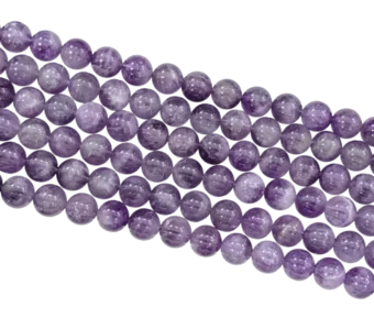 Round Amethyst AB Beads Strand 10 mm