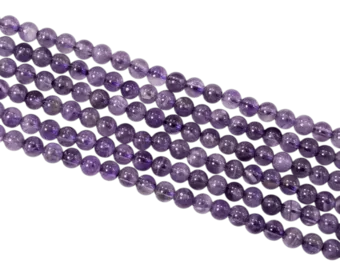 Amethyst Round Beads Strand A 4mm