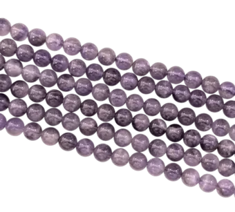 Amethyst Round Beads Strand AB 5.5-6.5mm