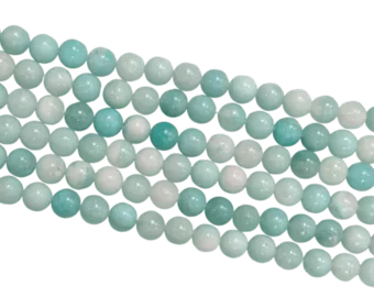 Brazilian Amazonite Round Beads Strand A 8-9mm