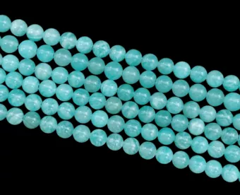USA Amazonite Round Beads Strand AA+ 6mm