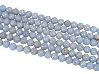 Angelite 6mm A pearls on string