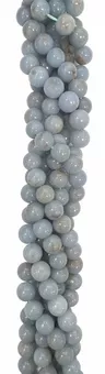Angelite Round Beads Strand AB 8-9mm