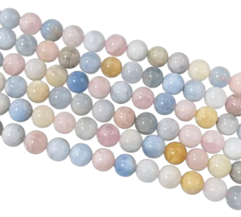Beryls A beads 10mm on 40cm thread