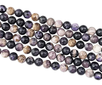Charoite Round Beads Strand A 7-8mm
