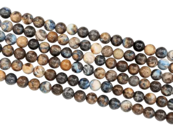 Chrysocolla beads 6-7mm on 40cm wire