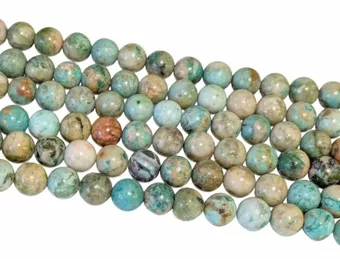 Chrysocolla beads, 8mm, on a 40cm thread