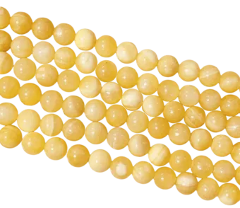 Orange Calcite beads 10mm on 40cm thread