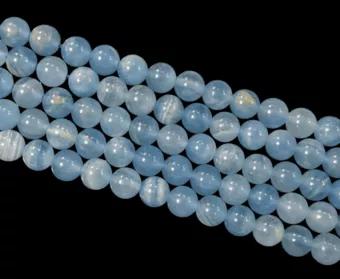 Blue Calcite AAA beads 8.5mm on 40cm thread
