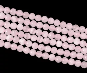 Pink Calcite AA 6mm on 40cm wire
