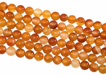 arnelian Round Beads Strand A 8mm