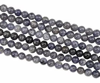 Cordierite Lolite A beads 5-6mm on 40cm wire