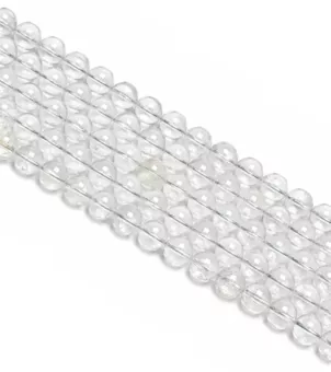 Rock crystal A 4mm pearls on string