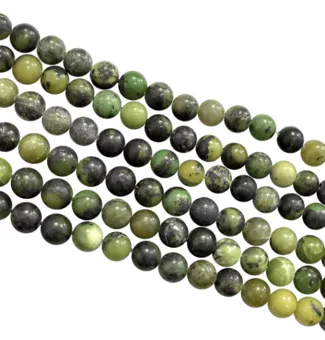 Lemon Chrysoprase 8mm beads on 40cm thread