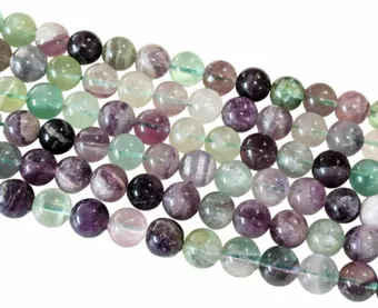 Fluorite A+ 10mm beads on 40cm wire