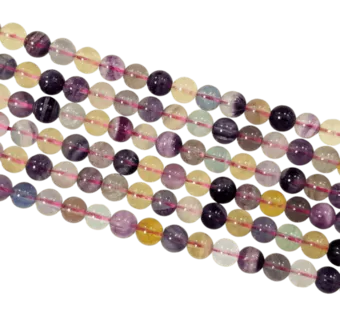 Round Fluorite Beads on Strand AA 6-7 mm
