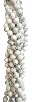 Howlite Round Beads Strand A 10mm