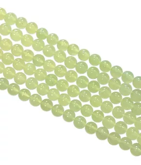 Round Chinese Jade Beads Strand A 8 mm