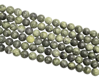 Jade Nephrite A beads 10mm on 40cm wire
