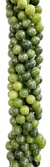 Nephrite Jade Round Beads on Strand A 8 mm