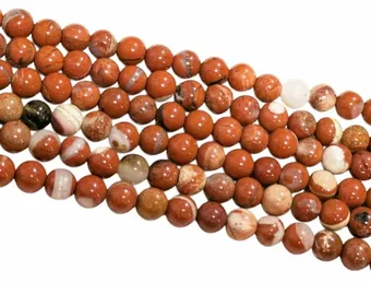 Round Red Jasper AB Beads Strand 4 mm