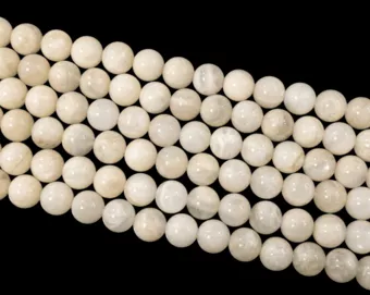 Beige Moonstone beads 8mm on 40cm thread
