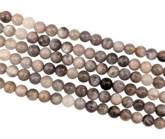 Black Moonstone Round Beads Strand A 6-7mm