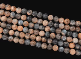 Mix Black Moonstone AA beads 6mm 40cm Strand