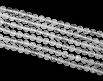 White Moonstone Peristerite AA beads 6-7mm on a 40cm thread
