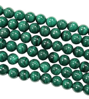 Dark Malachite AAA beads 8-9mm on 40cm thread