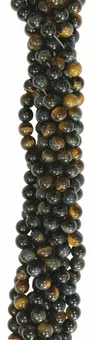 Hawk’s Eye Round Beads Strand A 10mm