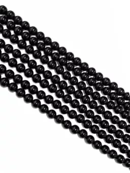 Round Onyx A Beads Strand 4 mm