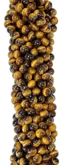 Tiger Eye Round Beads Strand AA 10mm