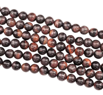 Bull’s Eye Round Beads Strand AB 10mm