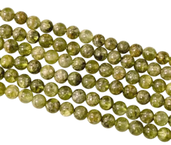 Peridot Round Beads Strand A 5-6mm