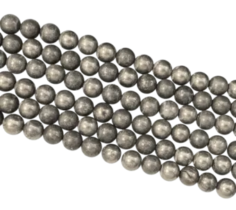 Pyrite beads 8mm on 40cm wire